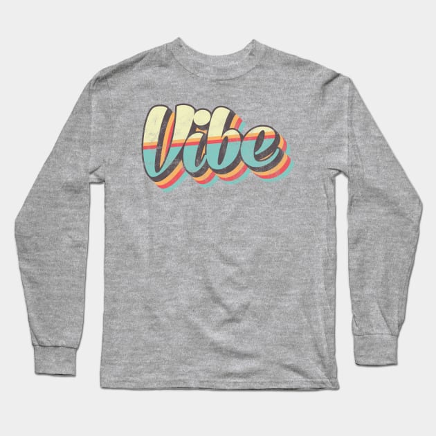 Vibe 70's Retro Long Sleeve T-Shirt by BeyondTheDeck